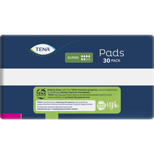 Tena Pads Super - 30 Pack