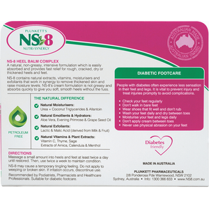 Plunkett's Nutri Synergy NS8 Heel Balm Complex - 125mL