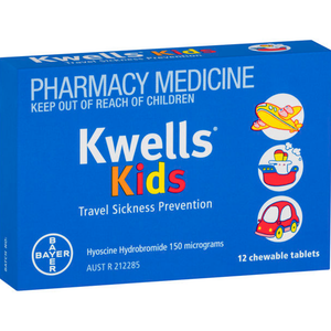 Kwells Kids Travel Sickness Chewable - 12 Tablets