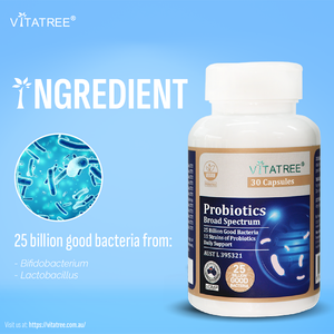 Vitatree Probiotics Broad Spectrum - 30 Capsules