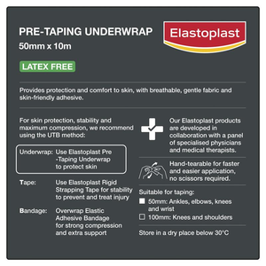 Elastoplast Pre-Taping Underwrap - 50mm x 10m