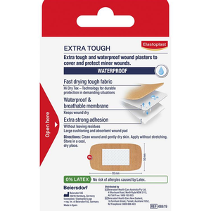 Elastoplast Heavy Fabric Waterproof XL - 10 Strips