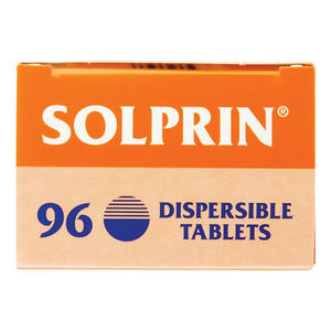 Solprin Pain and Fever Relief Dispersible Tablets 300mg Aspirin 96 Pack