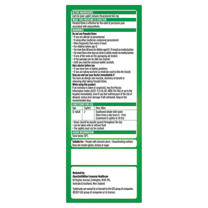 Panadol Osteo Osteoarthritis Paracetamol Pain Relief - 96 Caplets 665mg