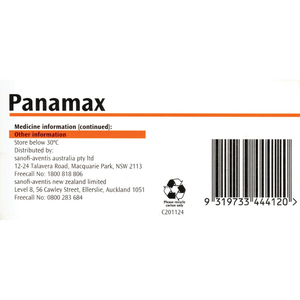 Panamax - 500mg 100 Tablets