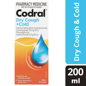 Codral Dry Cough + Cold - 200mL