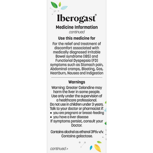 Iberogast IBS and Functional Indigestion Relief Herbal Liquid - 50mL