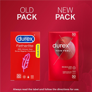 Durex Fetherlite Ultra Thin Feel Condoms Extra Sensitive - 30 Packs