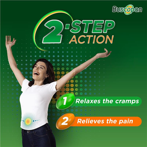 Buscopan Forte Stomach Cramps Pain Relief - 20mg 10 Tablets