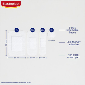 Elastoplast 46041 Sensitive Strips - 20 Assorted Pack