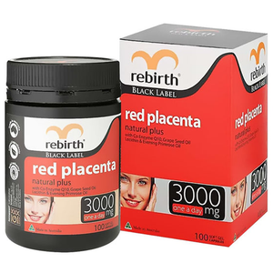 Rebirth Red Placenta - 3000mg 100 Capsules