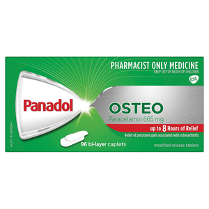 Panadol Osteo Osteoarthritis Paracetamol Pain Relief - 96 Caplets 665mg