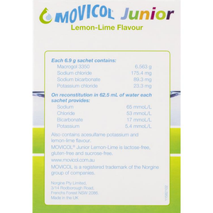 Movicol Junior Lemon Lime - 30 Sachets