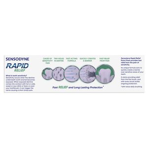 Sensodyne Sensitive Teeth Pain Rapid Relief Extra Fresh Toothpaste - 100g