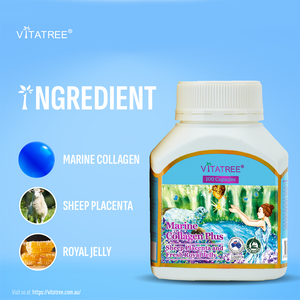 Vitatree Marine Collagen Plus - 100 Capsules