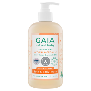 GAIA Natural Baby Bath and Body Wash - 250/500 mL