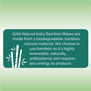 Gaia Natural Baby Bamboo - 240 Wipes