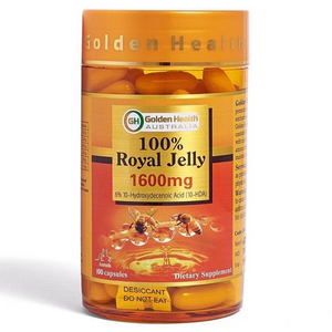 Golden Health Royal Jelly 1600mg 6% 10 HDA - 100/365 Capsules