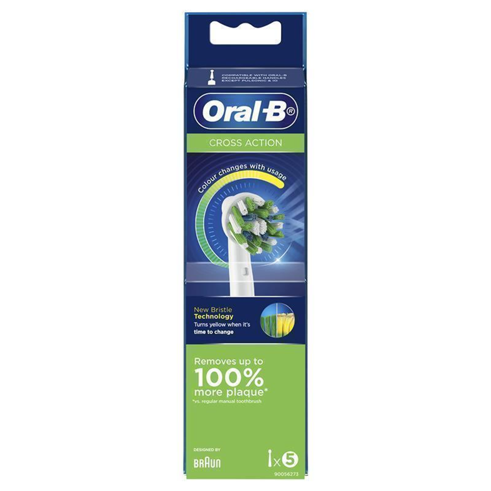 Oral B Power Toothbrush Cross Action Refills / Cross Action Refills Black - 3/5 Pack