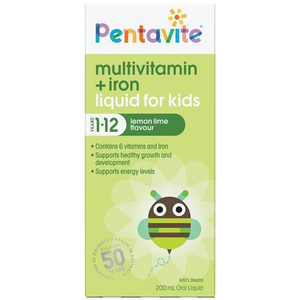 Pentavite Multivitamin for Infants/Kids - 30/200 mL Tropical/Lime Flavour