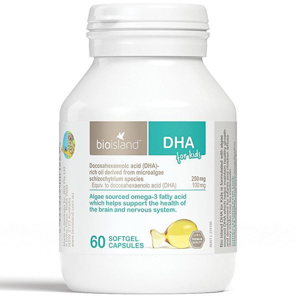 Bio Island DHA - 60 Capsules Kids/Pregnancy