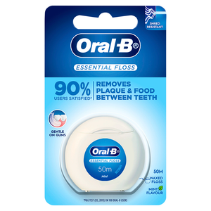 Oral-B Essential Floss Waxed / Essential Floss Waxed Mint Flavour - 50m