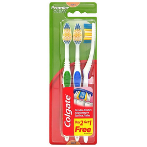 Colgate Toothbrush Premier / Twister / Zigzag - 3 Pack