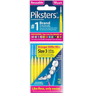 Piksters Interdental Brush  Sizes 1-6 - 10/40 Pack