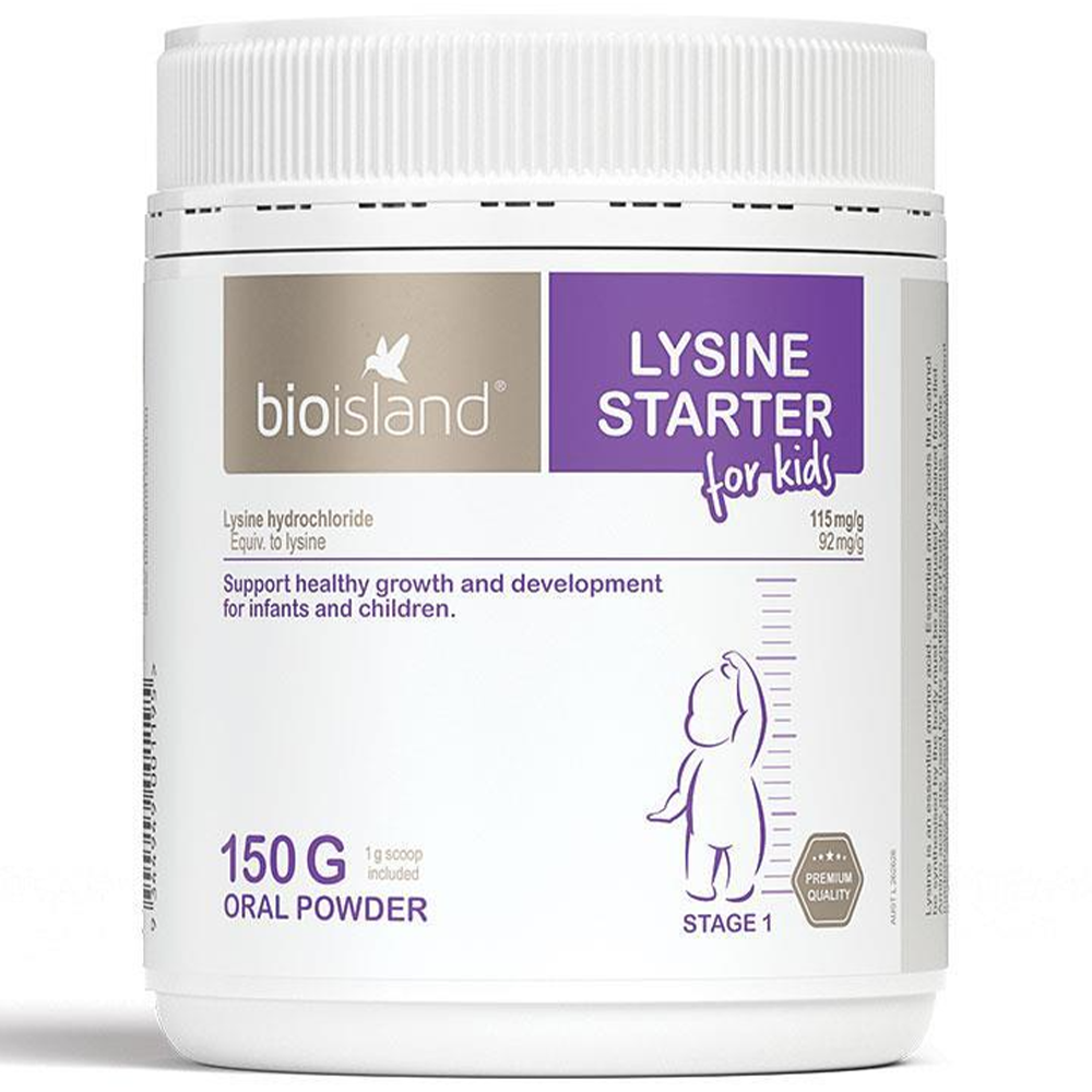 Bio Island Lysine Starter for Kids Oral Powder - 150g