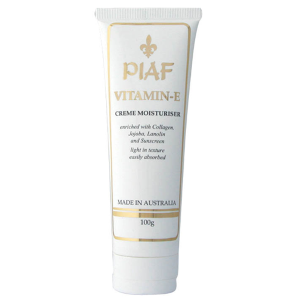 Piaf Vitamin E Creme Moisturiser Tube 100g