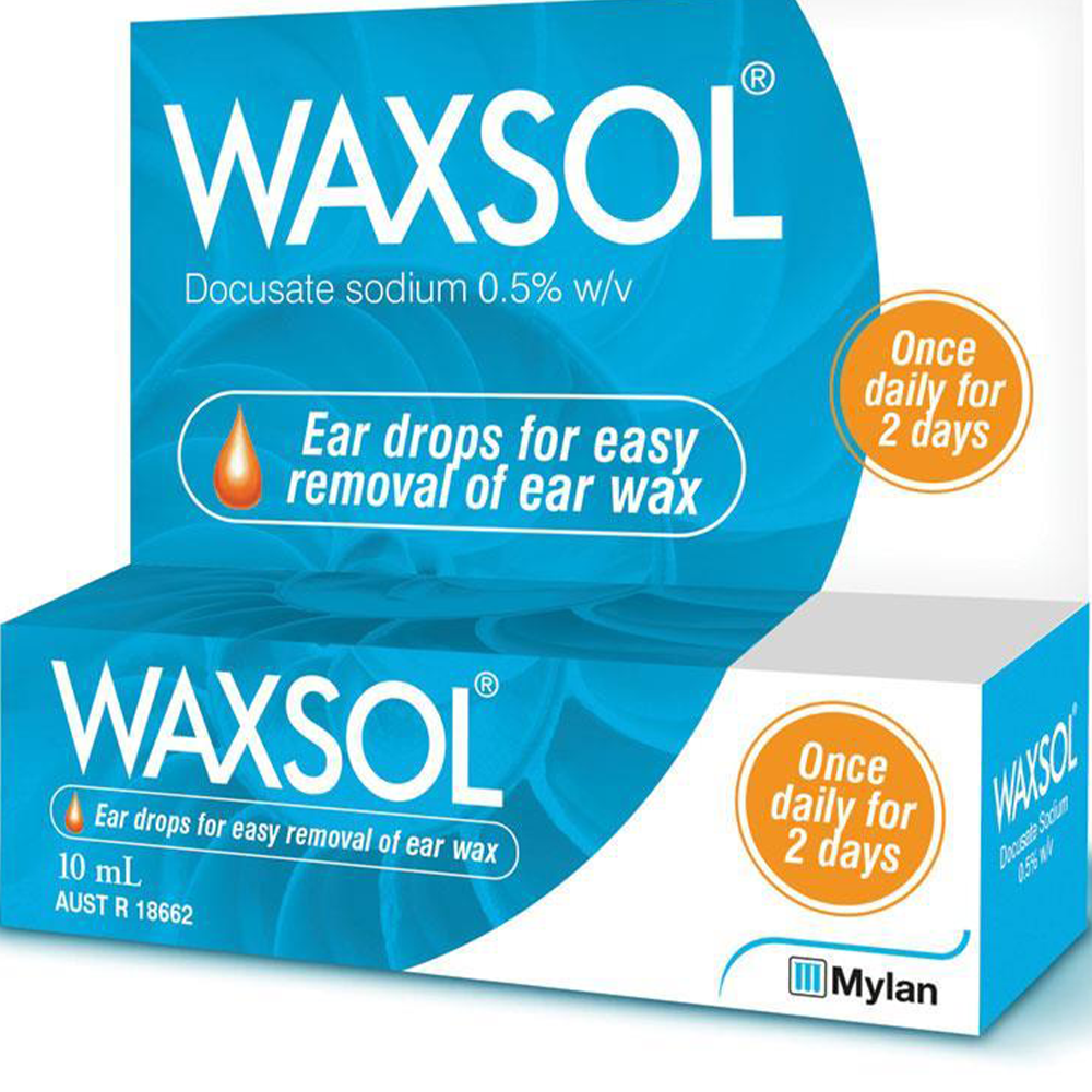 Waxsol Ear Drops for Wax Removal - 10mL