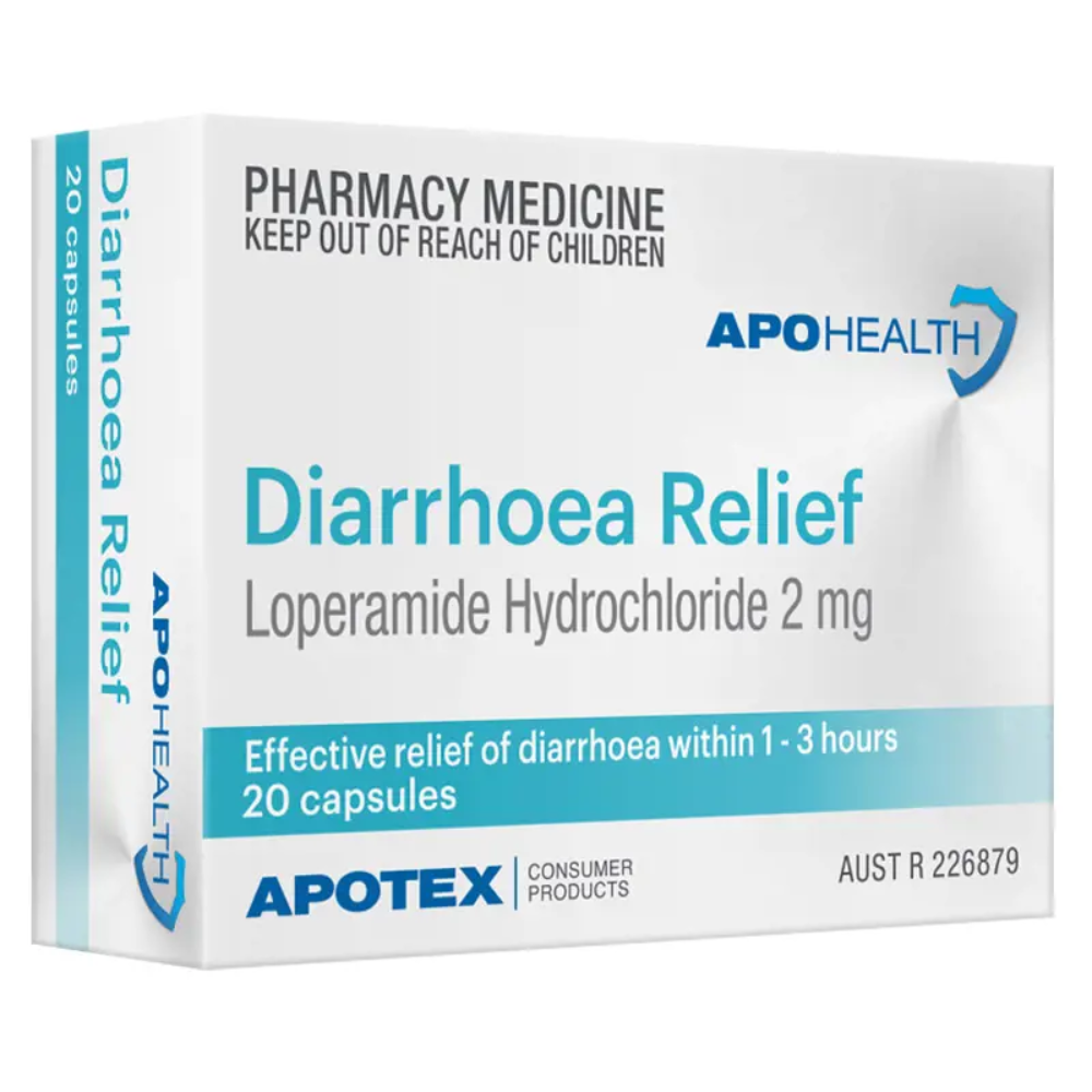 ApoHealth Diarrhoea Relief - 2mg 20 Capsules