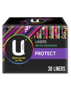 U By Kotex Protect Liners with Design - 30 Pack