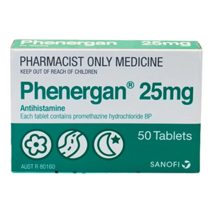 Phenergan Antihistamine 25mg - 50 Tablets