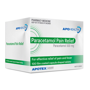 APOHEALTH Paracetamol Pain Relief 500mg 100 Tablets