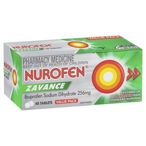 Nurofen Zavance Fast Pain Relief Tablets 48 pack - 256mg Ibuprofen