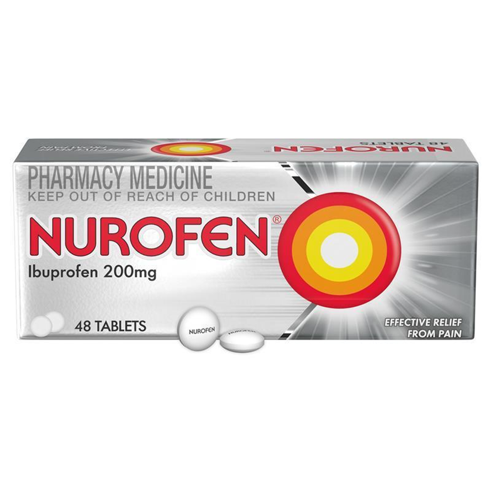 Nurofen Pain Relief Tablets 48 Pack Ibuprofen 200mg