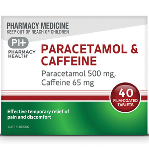 Pharmacy Health Paracetamol & Caffeine - 20/40 Tablets