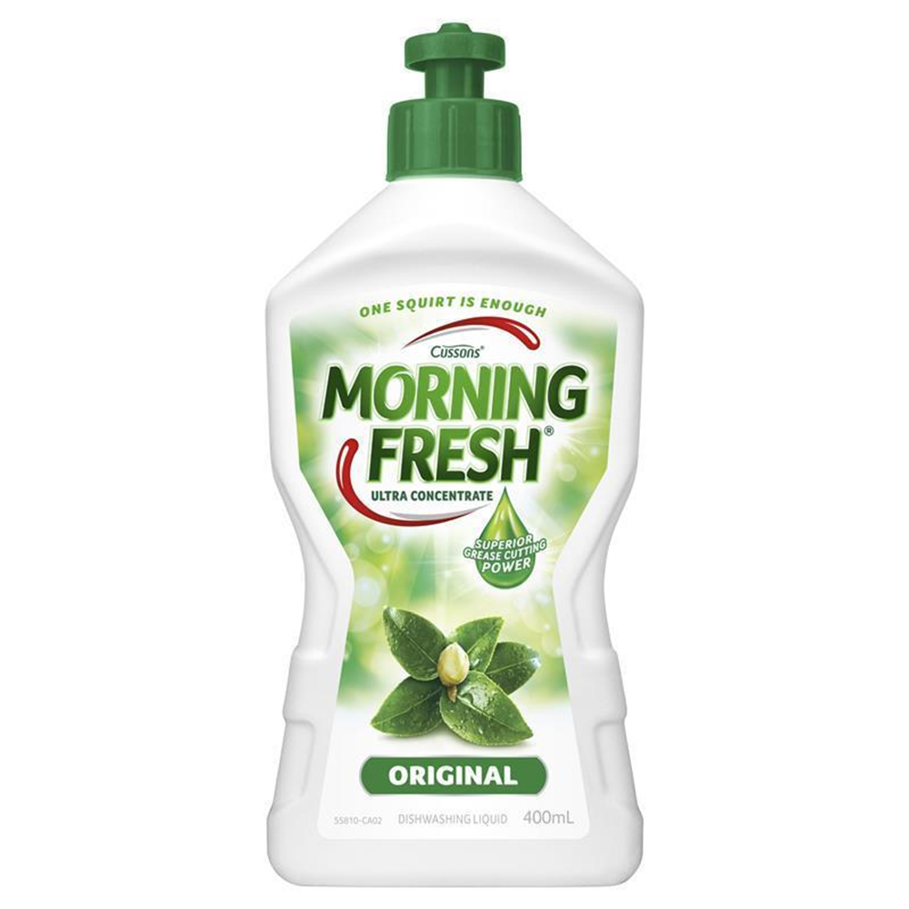 Cussons Morning Fresh Dishwashing Liquid - 400mL Original/Lemon