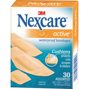 Nexcare Active Bandages Waterproof - 20/30 Strips