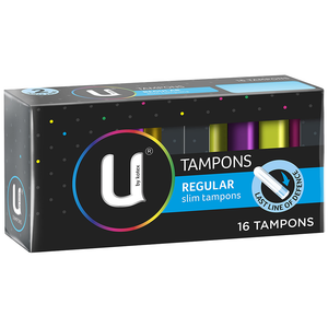 U By Kotex Tampons - 16 Pack Regular/Super Tampons