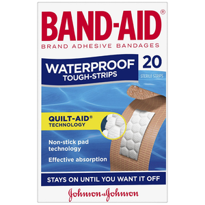 Band-Aid Waterproof Tough Strips Extra Large - 10/20 Strips