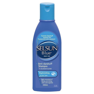 Selsun Anti Dandruff Shampoo Replenishing - 200mL Blue/Gold