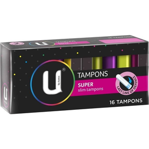 U By Kotex Tampons - 16 Pack Regular/Super Tampons