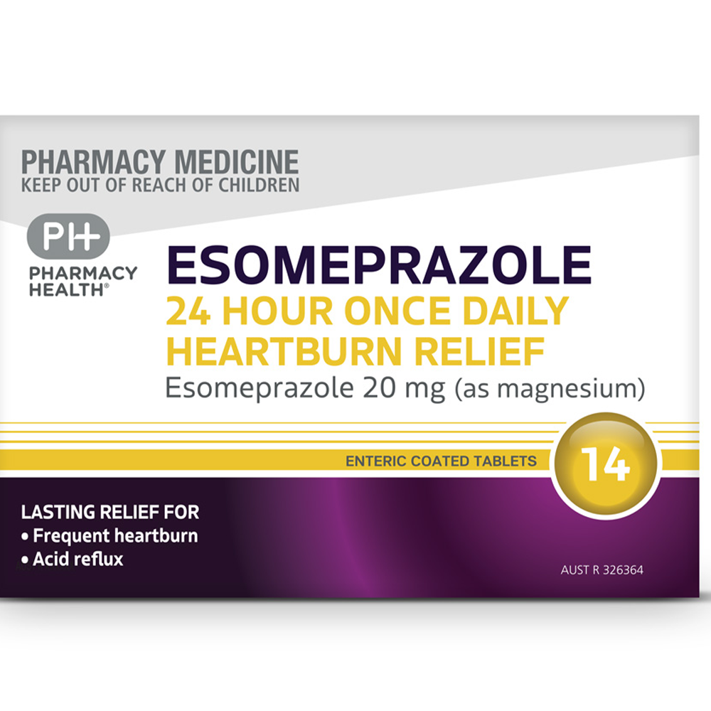 Pharmacy Health Esomeprazole 24 Hour Once Daily Heartburn Relief - 7/14 Tablets