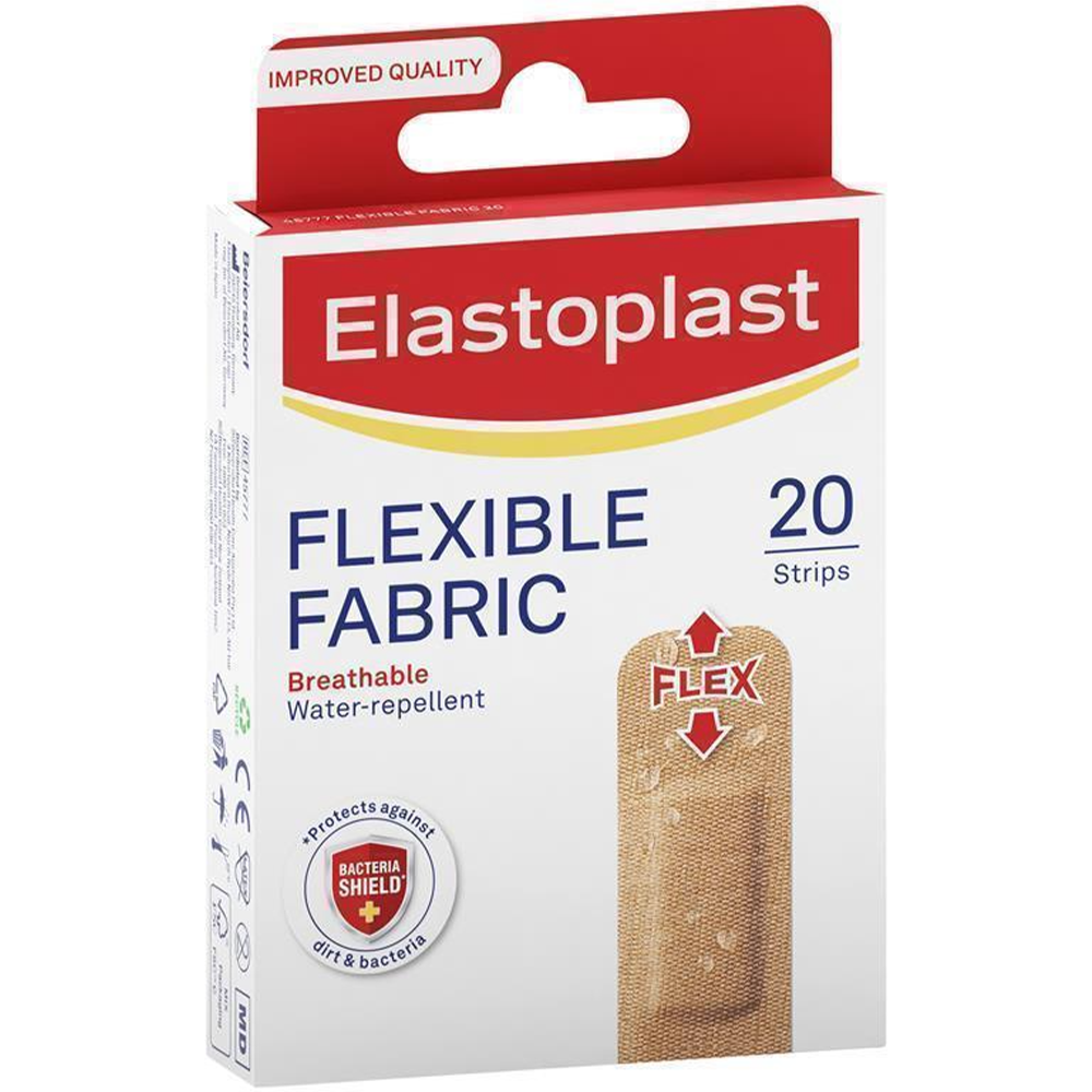 Elastoplast Flexible Fabric Wound Plasters - 20/40 Strips