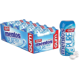 Mentos Pure Fresh Sugar Free Gum - 30g Freshmint/Spearmint Flavour