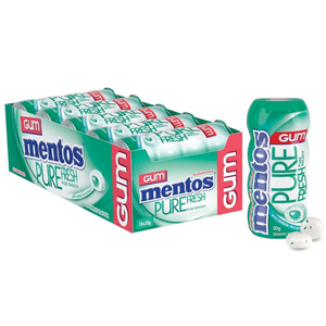 Mentos Pure Fresh Sugar Free Gum - 30g Freshmint/Spearmint Flavour