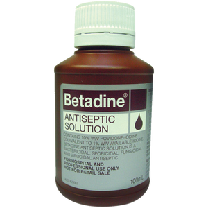 Betadine 10% Povidone Iodine Antiseptic Solution - 15/100 mL