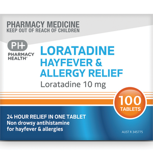 Pharmacy Health Loratadine Hayfever & Allergy Relief - 10mg 10/50/100 Tablets